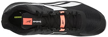 Load image into Gallery viewer, Reebok Men's More Buckets Sneaker, Black/White/Orange Flare, 9.5
