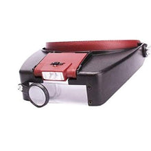 Load image into Gallery viewer, Head Magnifiers Glasses Jewelry Loupe 1.5X 3X 8.5X 10X Magnifying Glasses Headband Magnifier LED Illuminated Watch Repair Tool Coin Watchmaking Book Errors Reading Magnifier Loup Lens Eye Glass