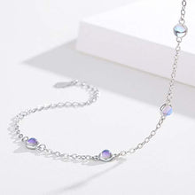Load image into Gallery viewer, Moonstone Bracelets 925 Sterling Silver Rainbow Round Moonstone Girl Bracelet Moonstone Jewellery for Women