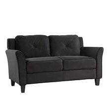 Load image into Gallery viewer, 3 Piece Chair Loveseat Sofa Set, Harper & Bright Designs Living Room 3 Piece Sofa Couch Set, 3 Seats Loveseat Single Chair Sectional Sofa Set Ship from USA Warehouse, Arrive in 3 Days (Black)
