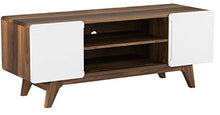 Load image into Gallery viewer, Modway Tread Mid-Century Modern 47 Inch TV Stand in Walnut White
