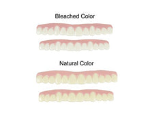Load image into Gallery viewer, Imako Cosmetic Teeth for Women 1 Pack. (Large, Bleached) Uppers Only- Arrives Flat. Fit at Home Do it Yourself Smile Makeover!