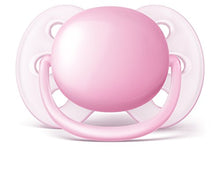 Load image into Gallery viewer, Philips AVENT Ultra Soft Pacifier, 0-6 Months, Pink/Peach, 4 Pack, SCF213/40