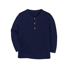 Load image into Gallery viewer, Boyoo Toddler Boys 3 Pack Long Sleeve Henley Shirt Cotton Graphic Tee Shirt for 2-7Years
