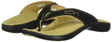 Load image into Gallery viewer, Neat Feat Men's Zori Sport Orthotic Slip-on Sandals Flip Flop, Black/Tan, 8 D US