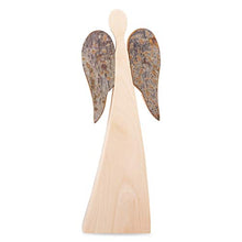 Load image into Gallery viewer, Forest Decor Rustic Wood Angel with Wings, Angel Figurines, Remembrance Sympathy Gift, Holiday Christmas Decor, Angel Decor, Handmade in Germany