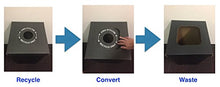 Load image into Gallery viewer, One Earth Disposable and Reusable Corrugated Cardboard Trash and Recycling Boxes: Bin + Lid + Trash Bag- Black (Qty. 10 Sets)
