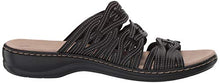 Load image into Gallery viewer, Clarks womens Leisa Faye Sandal, Black Leather, 9.5 US