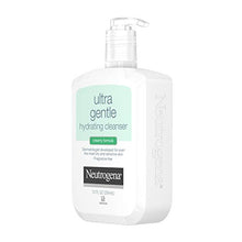 Load image into Gallery viewer, Neutrogena Ultra Gentle Hydrating Daily Facial Cleanser for Sensitive Skin, Acne, Eczema & Rosacea, Oil-Free, Soap-Free, Hypoallergenic & Non-Comedogenic Creamy Face Wash, 12 fl. oz