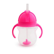 Load image into Gallery viewer, Munchkin Click Lock 7 Ounce Weighted Flexi-Straw Cup, 2 Pack, Blue/Pink