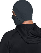 Load image into Gallery viewer, TSLA Men and Women Thermal Fleece Skull Cap, Winter Ski Cycling Under Helmet Liner, Running Beanie Hat, Skull Cap with Mask Charcoal, One Size