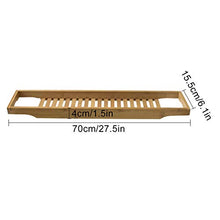 Load image into Gallery viewer, Sunningdale Luxury Bathtub Tray Caddy 100% Bamboo Bathtub Caddy Bathroom Shower Organizer for Shampoo, Soap, Razors, and Much More Bamboo Bathtub Tray