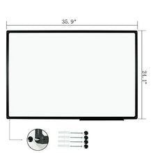 Load image into Gallery viewer, JILoffice Magnetic Whiteboard/White Board, Dry Erase Board 36 x 24 Inch, Black Aluminum Frame Wall Mounted Board for Office Home and School