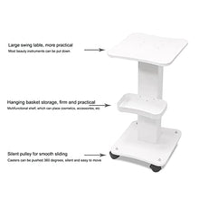 Load image into Gallery viewer, Salon & Spa Equipment Trolley Carts with Wheels Mobile Portable Beauty Salon Microblading Supplies Rolling Trays Hairdresser Stylist Esthetician Instrument Storage Tray