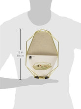 Load image into Gallery viewer, Umbra 299481-221 Prisma Tray, Geometric Plated Jewelry Storage, 11" Length x 7.25" Height x 1.5” Width, Matte Brass