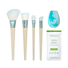 Load image into Gallery viewer, EcoTools Limited Edition Ready, Glow Makeup Accessory & Care Holiday Set, Blue, 6 Piece Valentine's Day Gift Set