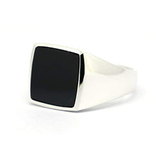 Load image into Gallery viewer, lifufinejewels Mens 925 Sterling Silver Black Onyx Signet Ring (13)