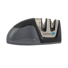 Load image into Gallery viewer, KitchenIQ 50009 Edge Grip 2-Stage Knife Sharpener, Black