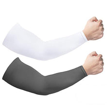 Load image into Gallery viewer, 2 Pairs Sun UV Protection Cooling Arm Sleeves for Men & Women, UPF 50 Arm Cover