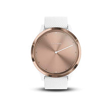 Load image into Gallery viewer, Garmin 010-01850-12 vívomove HR, Hybrid Smartwatch for Men and Women, White/Rose Gold, Small/Medium