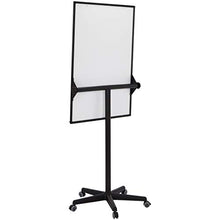 Load image into Gallery viewer, AmazonBasics Dry Erase Mobile Presentation White Board Easel, Non-Magnetic, Black