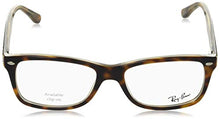 Load image into Gallery viewer, Ray-Ban Unisex-Adult RX5228 Prescription Eyeglass Frames, Top Black, Dark Brown & Yellow/Demo Lens, 55 mm