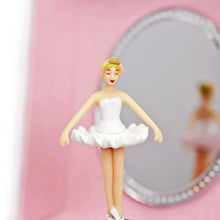 Load image into Gallery viewer, Trousselier - Ballerina - Photoluminescent Musical Cube Box - Glow in The Dark - Ballerina Shoes - Pink