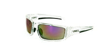 Load image into Gallery viewer, Uvex by Honeywell Hypershock Safety Glasses, Clear Frame with Red Mirror Lens & Anti-Scratch Hardcoat (S2974)