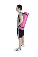 Load image into Gallery viewer, Mind Reader NBRMAT-PNK All Purpose 1/2 Extra Thick Yoga Fitness & Exercise Mats with Carrying Strap, High Density Anti-Tear, Pink