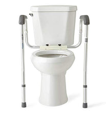 Load image into Gallery viewer, Medline Toilet Safety Rails, Safety Frame for Toilet with Easy Installation, Height Adjustable Legs, Bathroom Safety