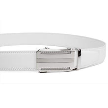 Load image into Gallery viewer, CLUBBELTS - Men's Genuine Leather Ratchet Adjustable Belt with Automatic Buckle, 1.4" Wide, for Men’s Dress Casual Belt