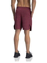 Load image into Gallery viewer, Dry FIT Gym Shorts for Men - Mens Workout Running Shorts - Moisture Wicking with Pockets and Side Hem Burgundy