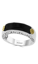 Load image into Gallery viewer, Effy 925 Sterling Silver & 18K Yellow Gold Onyx Ring, 0.4 TCW IRL0J760XX