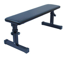 Load image into Gallery viewer, KLB Sport Height Adjustable Utility Flat Weight Bench (Black)