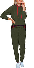 Load image into Gallery viewer, ETCYY NEW Lounge Sets for Women Two Piece Outfits Sweatsuits Sets Long Pant Loungewear Workout Athletic Tracksuits Green