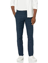 Load image into Gallery viewer, Amazon Brand - Goodthreads Men's Skinny-Fit Wrinkle Free Dress Chino Pant, Navy Glen Plaid, 40W x 36L