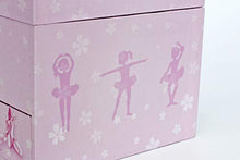 Load image into Gallery viewer, Trousselier - Ballerina - Photoluminescent Musical Cube Box - Glow in The Dark - Ballerina Shoes - Pink