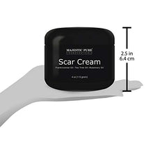 Load image into Gallery viewer, Majestic Pure Scar Cream for Face & Body - w/Pure Tea Tree Frankincense & Rosemary Oils, Soothes and Reduces the Appearances of Old and New Scars, Acne Scars, Stretch Mark, and Surgery Scars, 4 oz