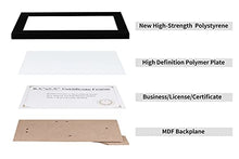 Load image into Gallery viewer, DOAI ART 8.5 x 5.5 Business License Frame Black, Professionals 5.5 x 8.5 Certificate Frames Fit Diploma, Document and Tax Certificate Self Standing with Wall Hangers