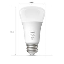 Load image into Gallery viewer, Philips Hue 2-Pack White A19 Medium Lumen Smart Bulb, 1100 Lumens, Bluetooth & Zigbee Compatible (Hue Hub Optional), Works with Alexa & Google Assistant, White (Dimmable Only)