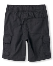 Load image into Gallery viewer, The Children's Place Boys Pull on Cargo Shorts,Washed Black Single,7