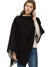 Load image into Gallery viewer, Radia Smart EMF Wrap Poncho |Radiation Protection| Large Pregnancy Blanket, 5G Anti-Radiation, Cotton, EMF Blanket 28" x 72", Black