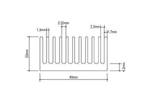 Load image into Gallery viewer, 4Pcs 40mm Gpu Heatsink Kit 40 x 40 x 20mm /1.57 x 1.57 x 0.79 inch Aluminum Peltier Cooler Heat Sinks Small Cooling Fin for 3D Printers, TEC1-12706 Thermoelectric Cooler, Chipset CPU LED Power A