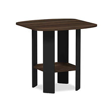 Load image into Gallery viewer, FURINNO Simple Design 2-Pack End Side Table, Columbia Walnut/Black
