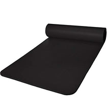 Load image into Gallery viewer, Aduro Sport Yoga Workout Mat, Extra Thick Yoga Foam Mat for Home Gym Exercise Mat with Carrying Strap (Black)