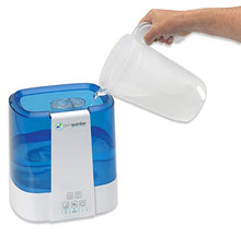 Load image into Gallery viewer, PureGuardian H5225WCA Ultrasonic Warm & Cool Mist Humidifier, 100 Hrs. Run Time, 2 Gal. Tank, 560 Sq. Ft. Coverage, Quiet, Filter Free, Essential Oil Tray, White/Blue
