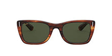 Load image into Gallery viewer, Ray-Ban unisex adult Rb2248 Caribbean Sunglasses, Striped Havana/Green, 52 mm US