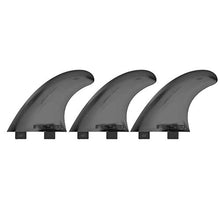 Load image into Gallery viewer, Keenso Surf Boards Fin, 3Pcs/Set 2 Colors FCS Single Heads Surfboard Fins Surfboard Accessory(Black)