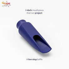 Load image into Gallery viewer, Syos Tenor Saxophone Mouthpiece, Smoky Model, 8 Tip Opening, Phantom Blue, Improve the Sound of your Sax with this Easy-To-Play, Dark and Warm Tenor Sax Mouthpiece