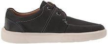 Load image into Gallery viewer, Clarks Men's Cambro Lace Boat Shoe, Black Nubuck, 11